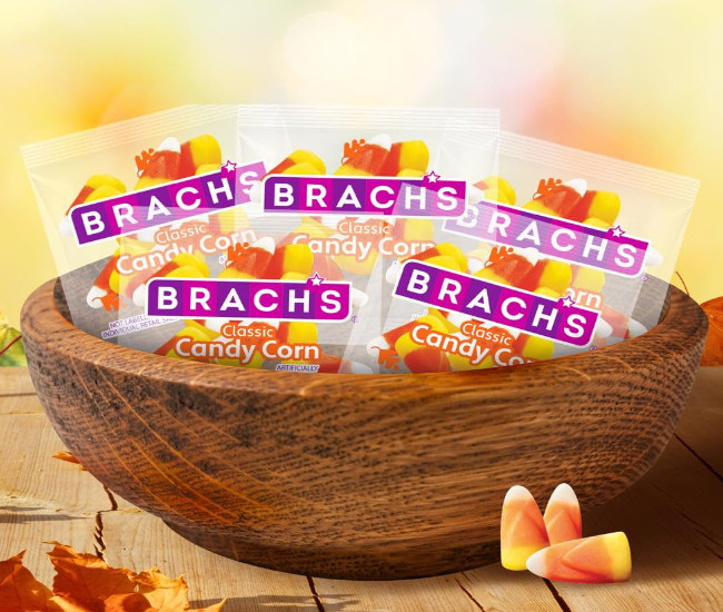 Brach's Classic Candy Corn Trick or Treat Packs, 60 Mini Pouches