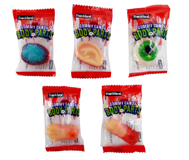 Frankford Halloween Gummy Candy Body Parts (50 Count)