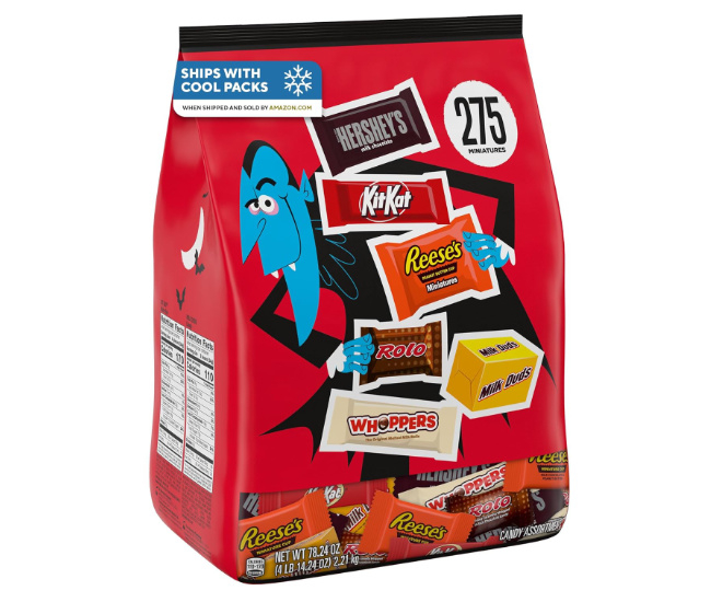 HERSHEY'S Variety Pack Candy 78.24 oz (Pack of 275) | Miniatures | Halloween