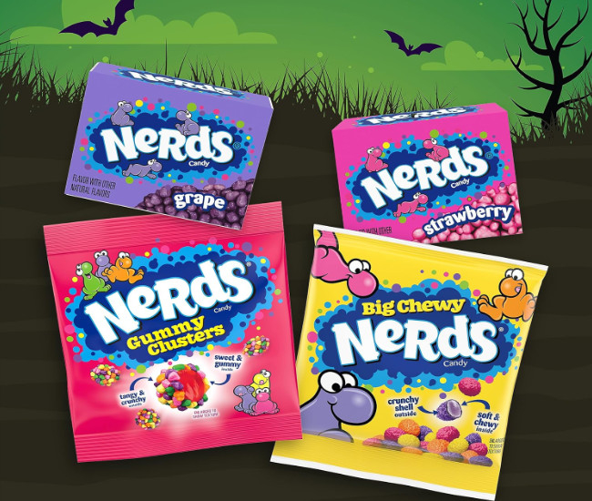 Nerds Assorted Halloween Trick or Treat Candy Mix, 90ct Bag