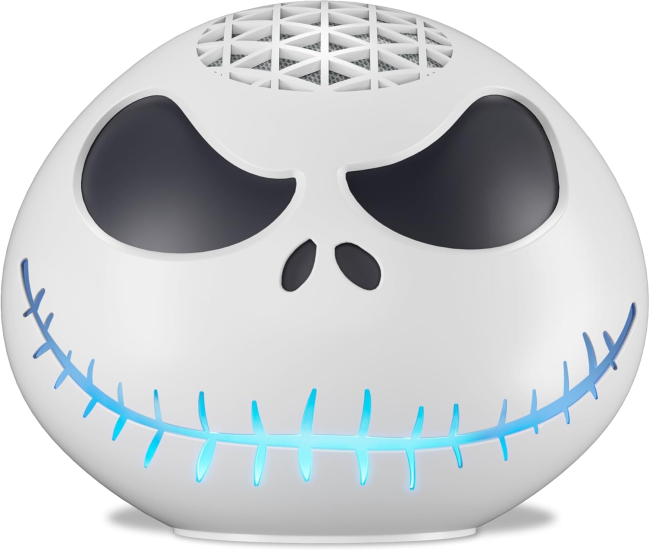 Echo Dot Bundle: Includes Echo Dot (5th Gen, 2022 release) | Charcoal and Limited Edition Disney Jack Skellington Shell