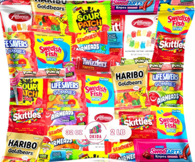 Assorted Candy Variety Pack - Individually Wrapped Party Candy Assortment - Candy For Every Occasion! (32 Ounces)