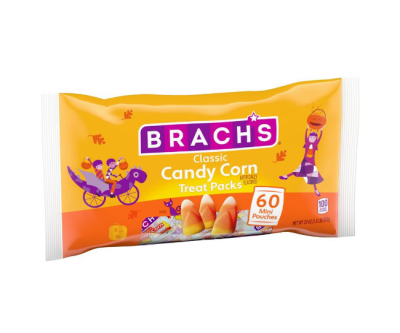 Brach's Classic Candy Corn Trick or Treat Packs, 60 Mini Pouches