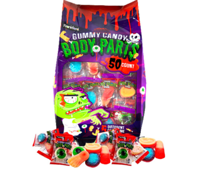 Frankford Halloween Gummy Candy Body Parts (50 Count)