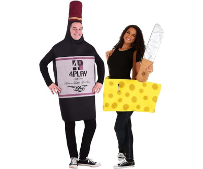 Fun World Costumes Perfectly Paired Wine And Cheese Set