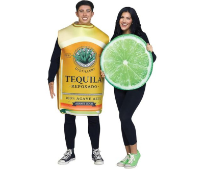 Fun World Tequila & Lime Couple Adult Costume, One Size Fits Most