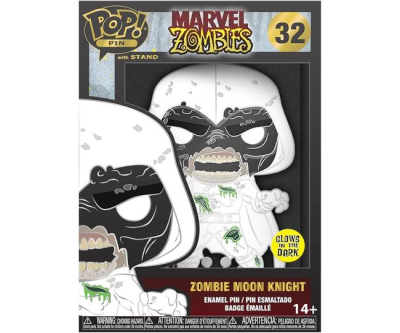 Funko Pop! Pin: Marvel Zombies: Zombie Moon Knight Glow in The Dark