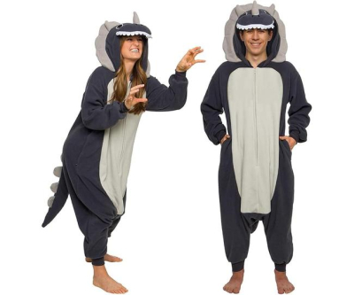 Funziez! Adult Onesie Halloween Costume - Animal and Sea Creature - Plush One Piece Cosplay Suit for Adults, Men and Women