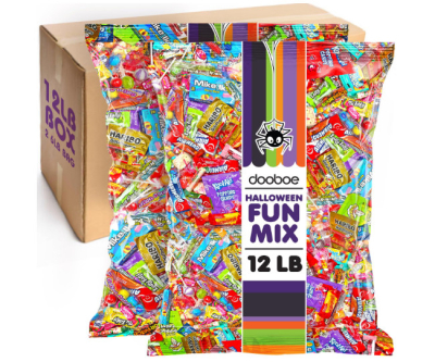 Halloween BULK Candy - 12 Pounds - Huge Parade Candy Assortment - Bulk Candy Individually Wrapped For Schools, Offices, Mixed Party Candies - Assorted Candy for Pinata Filler, Birthdays, Carnivals, Claw Machines