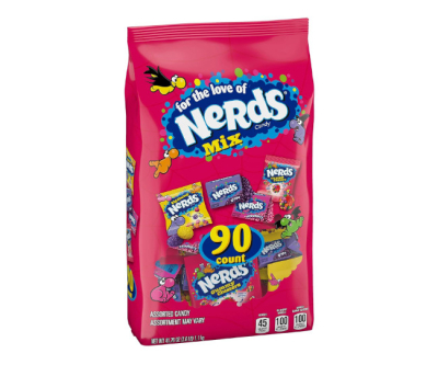 Nerds Assorted Halloween Trick or Treat Candy Mix, 90ct Bag