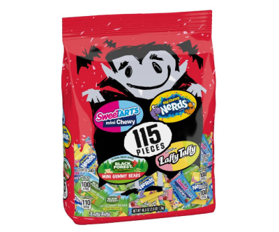SweeTARTS Assorted Trick or Treat Candy, Dracula Delight Mix, 115ct Bag