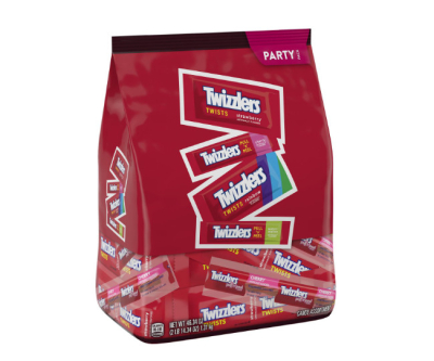 TWIZZLERS Assorted Flavored Licorice Style, Candy Bulk Party Pack, 46.34 oz